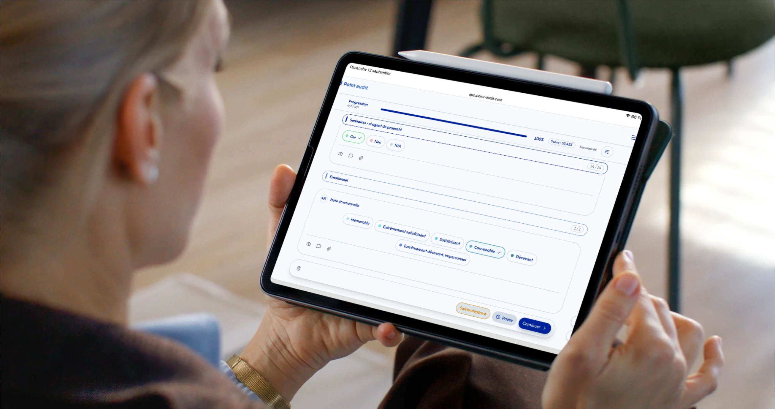 Configuration de réponses personnalisées dans Point Audit