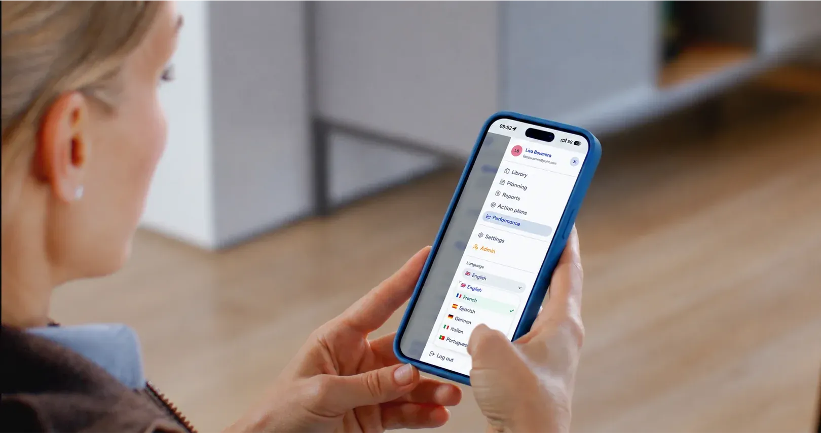 Point Audit multilingual interface in English